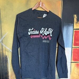 Aggies women’s  Long Sleeve Graphic Tee - Charcoal